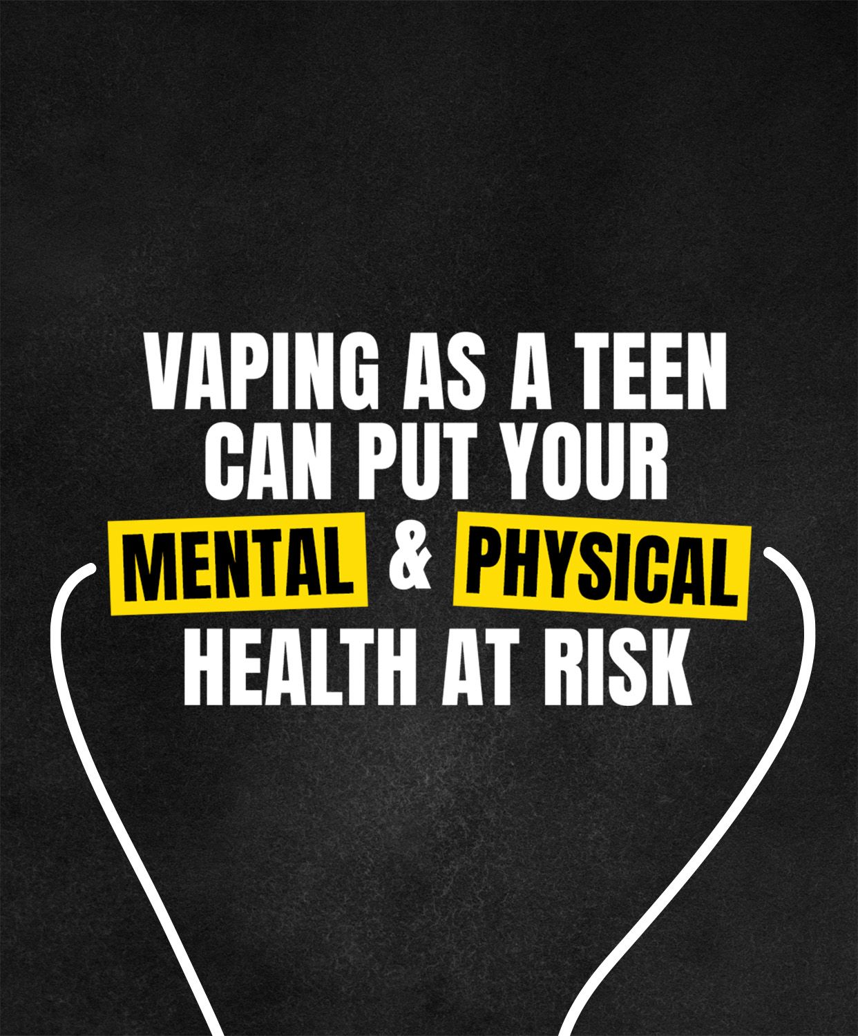 Vaping as a teen can put your mental and physical health at risk.